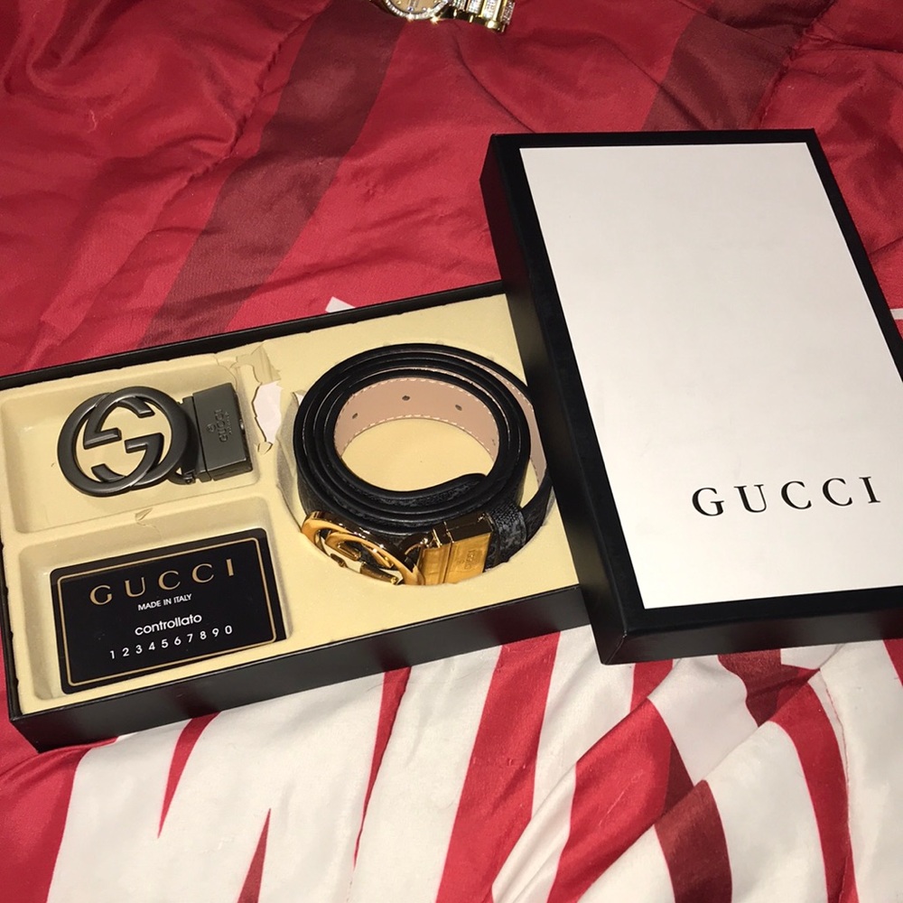 Brand new Gucci belt. 100% authentic. Unisex. Interchangeable buckles.